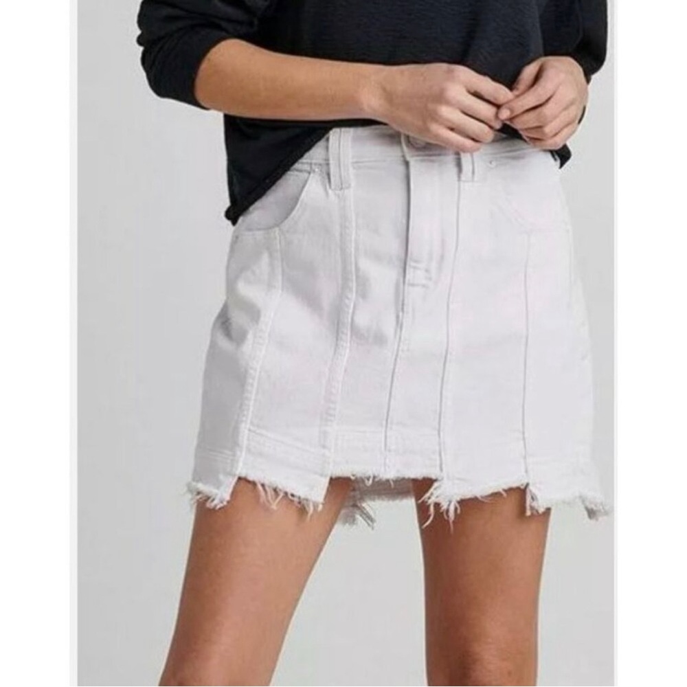 Hudson Jeans Weekender Step Hem Denim Mini Skirt - Size 28 - NWT